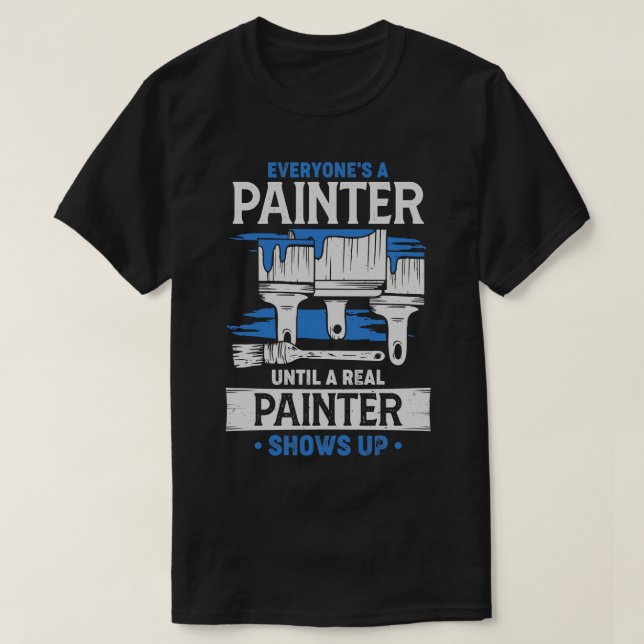 Commercial Painter Job Profession Gift  T-Shirt (Design Front)