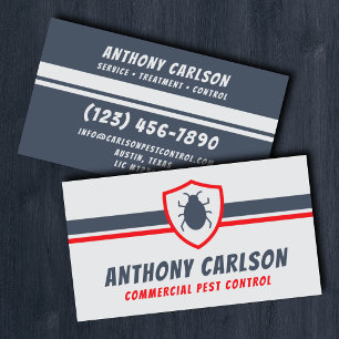 Commercial Pest Control Exterminator Business Card