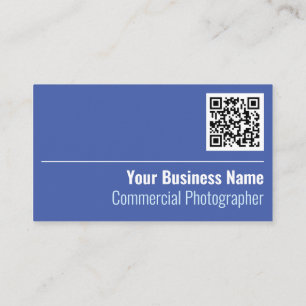 Commercial Photographer QR Code Business Card