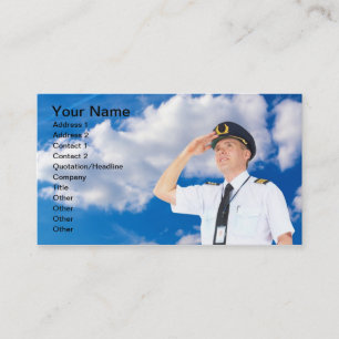 Commercial Pilot Business Card