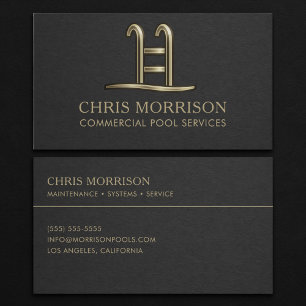 Commercial Pool Services Business Card