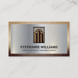 Commercial Real Estate Building Logo Business Card