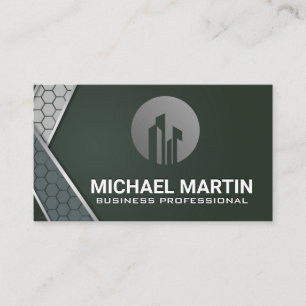 Commercial Real Estate Building   Properties Business Card