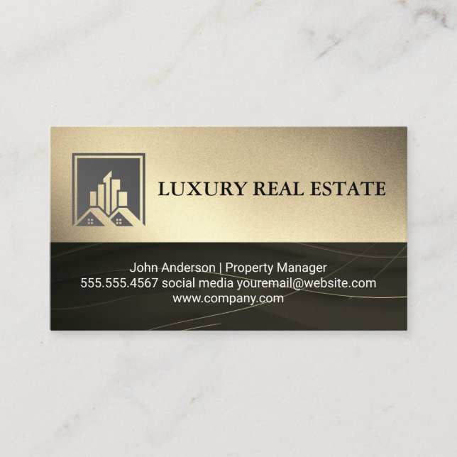 Commercial Real Estate | House Residential  Business Card (Front)