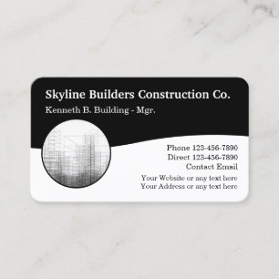 Commercial Real Estate Unique Business Cards