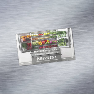 Commercial Refrigeration Magnetic Business Card