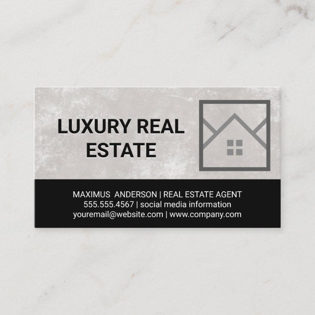 Commercial Residential Buildings Logo Business Card (Front)