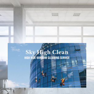 Commercial Skyscraper High Rise Window Cleaning  Business Card