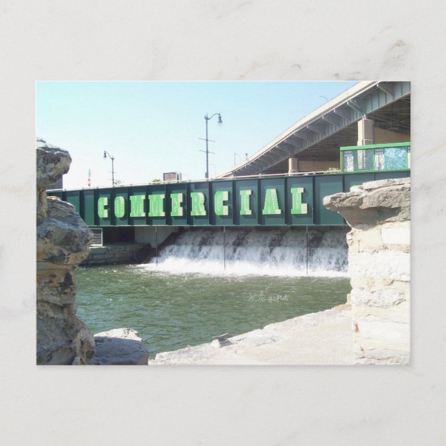 Commercial Slip Falls Postcard (Front)