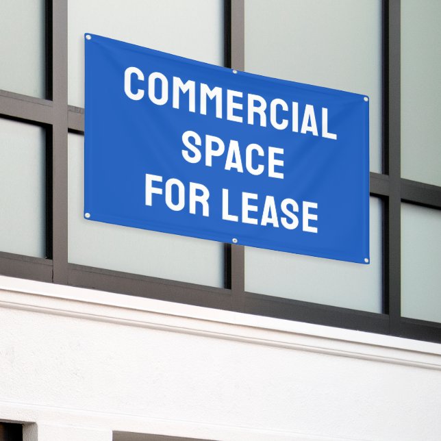 Commercial Space for Lease Banner (Outside Building)