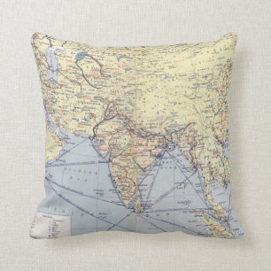 Commercial Trade Routes   South Asia Cushion