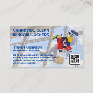 Commercial Washers Home Cleaning Services Business Card