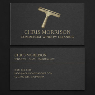 Commercial Window Cleaning Business Card