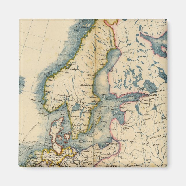 Commerciale Industrial Map of Europe Magnet (Front)