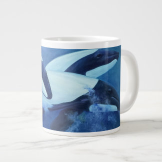 Commersons Dolphins Large Coffee Mug