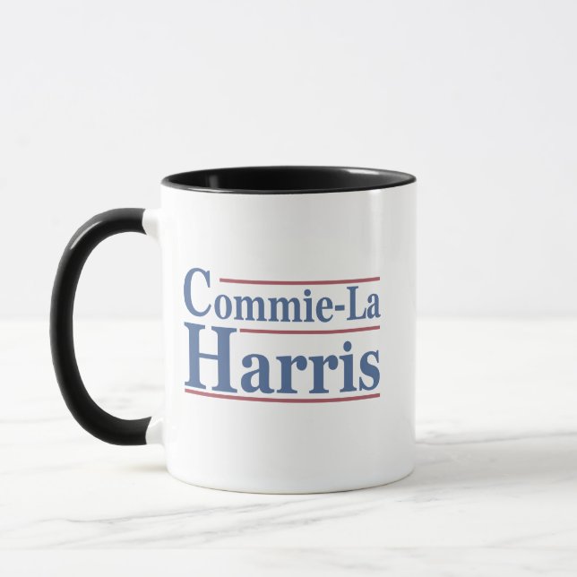 Commie-La Harris 2024 Funny Anti Kamala Harris Mug (Left)