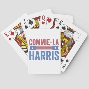 Commie-La Harris 2024 Funny Anti Kamala Harris Playing Cards