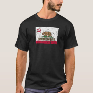 Commiefornia  Anti Marxist Communist California Fl T-Shirt