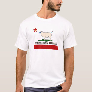 Commiefornia Republic California State Flag Funny T-Shirt