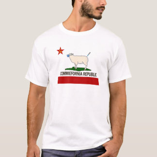 Commiefornia Republic California State Flag Funny T-Shirt