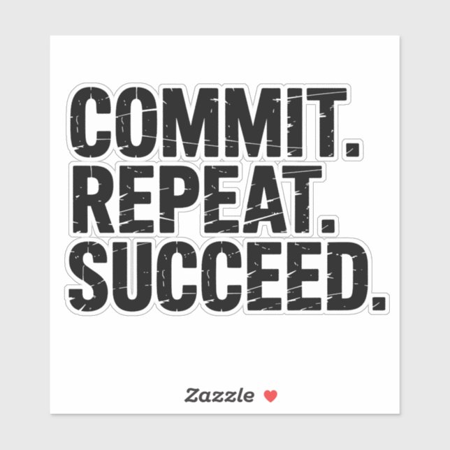 Commit Repeat Succeed - Growth Mindset (Sheet)