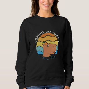 Commit Tax Fraud  Animals Cappy Sweatshirt