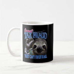 Commit Tax Fraud Retro Bootleg Rap Sloth Streetwea Coffee Mug
