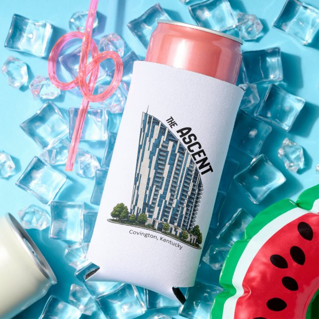 Commit To Be Fit ASCENT t-shirt Seltzer Can Cooler (In Situ Summer)