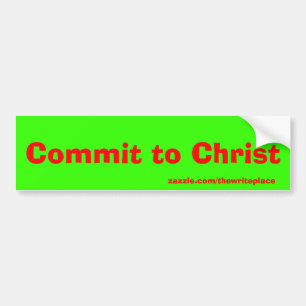 Commit to Christ Bumper Sticker