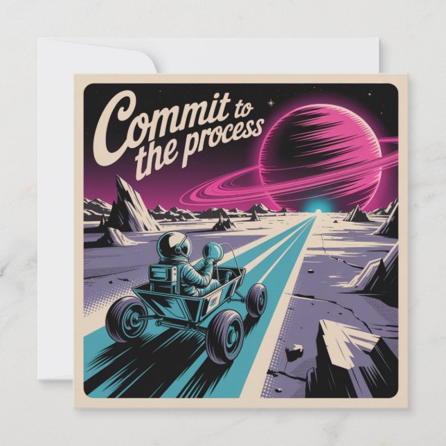 Commit To The Process Invitation (Front)