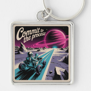 Commit To The Process Key Ring