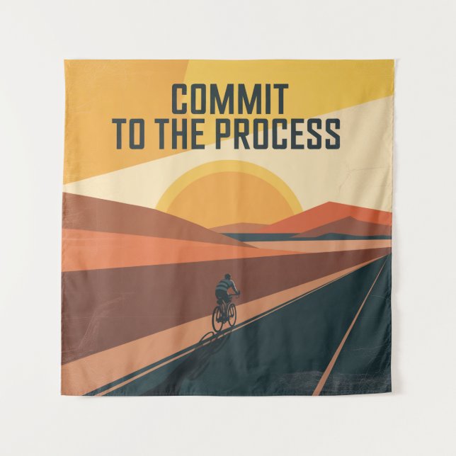Commit To The Process Tapestry (Front)