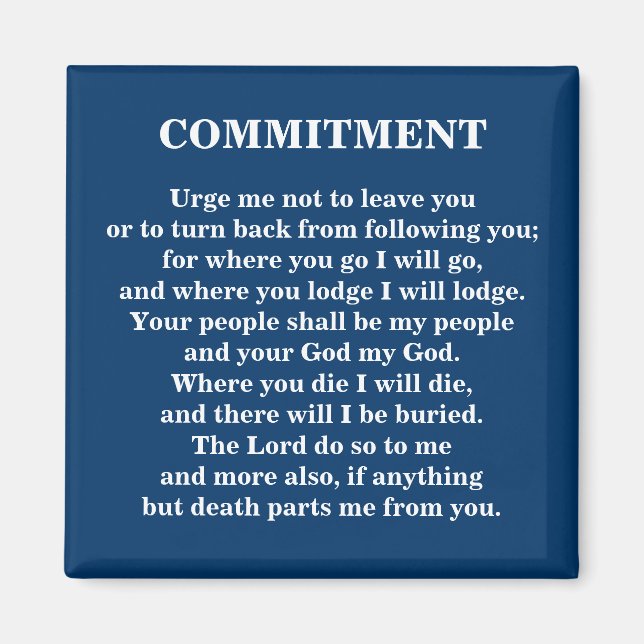 COMMITMENT - 1118 MAGNET (Front)