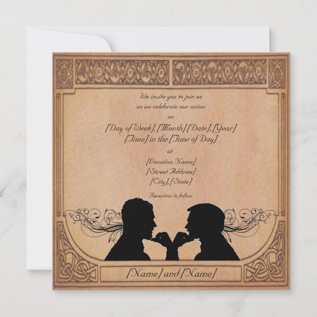 Commitment Ceremony Custom Invitations (Front)