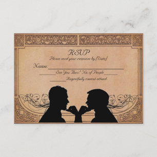 Commitment Ceremony Custom RSVP Card