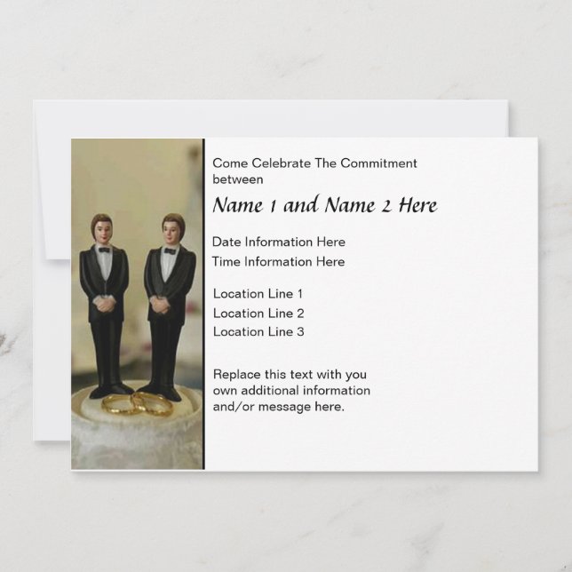 Commitment Ceremony Invite (Front)