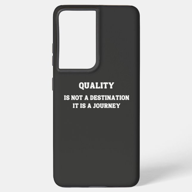 Commitment to Quality: A Journey of Excellence Samsung Galaxy S21 Ultra Case (Back)
