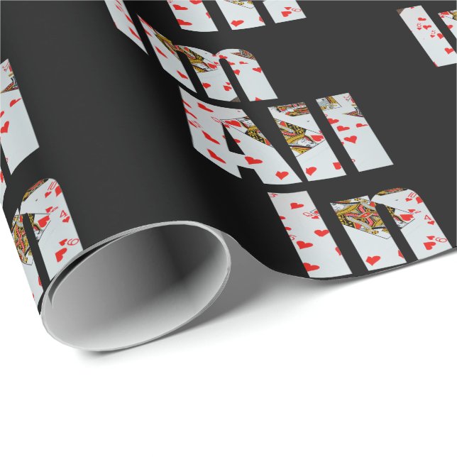Committed: All In At Poker,  Wrapping Paper (Roll Corner)