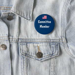 Committee Member 6 Cm Round Badge
