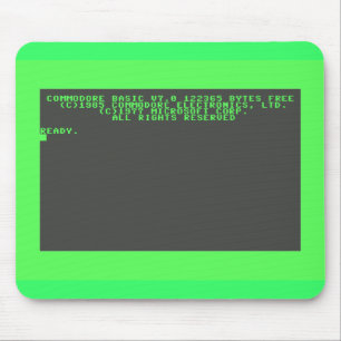 Commodore 128 Startup Screen Mouse Mat