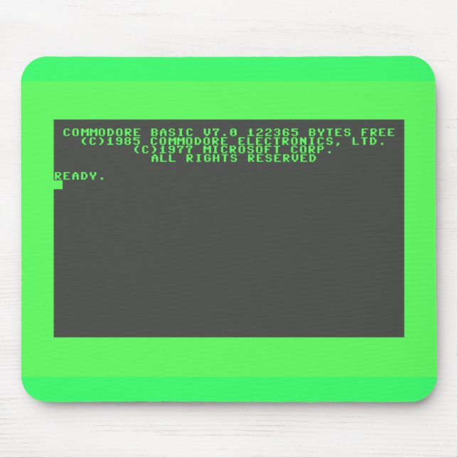 Commodore 128 Startup Screen Mouse Mat (Front)