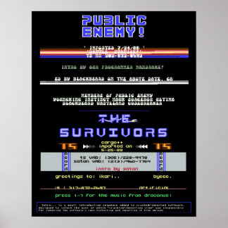 Commodore 64 Intro Screens 14" x 18" PE & TS Poster