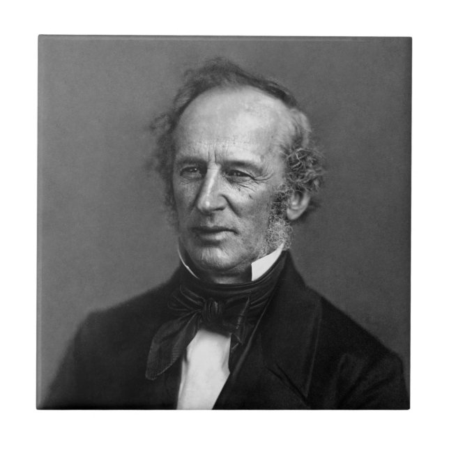 Commodore Cornelius Vanderbilt Portrait circa 1850 Tile (Front)