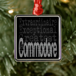 Commodore Extraordinaire Metal Tree Decoration