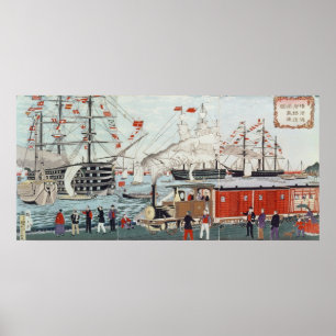 Commodore Perry's Gift of a Railway Poster