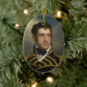 Commodore Stephen Decatur Ceramic Tree Decoration