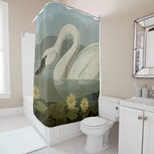 Common American Swan - Audubon's Birds of America Shower Curtain