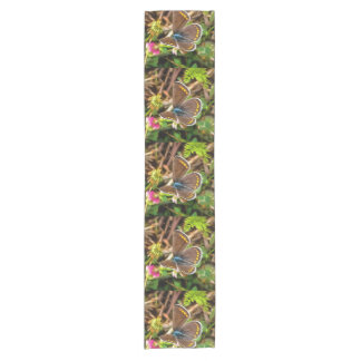 Common Blue Butterfly Polyommatus Icarus Painting Short Table Runner