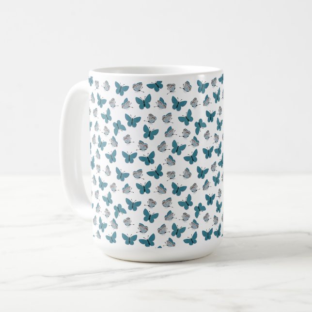 Common blue coffee mug (Front Left)