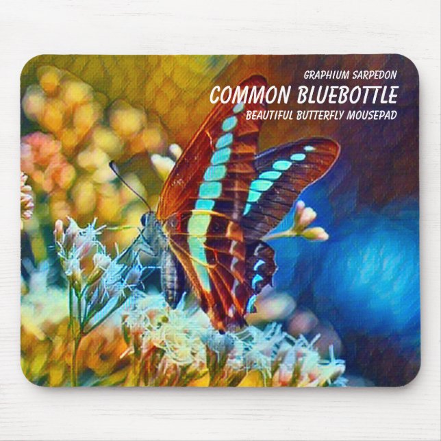 Common Bluebottle Mouse Mat (Front)
